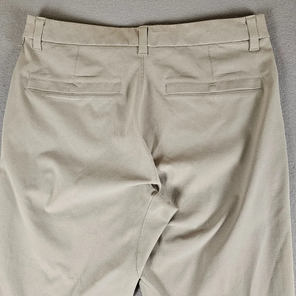 Lululemon Commission Slim Fit Pants Mens 31xx30 Beige Ventlight Chino Stretch